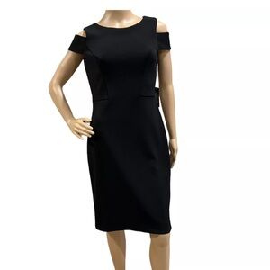 Vince Camuto Black Cold Shoulder Dress
